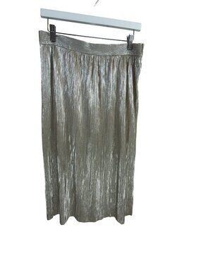 Zara Silve Mico Pleated Pencil Skirt Size Large